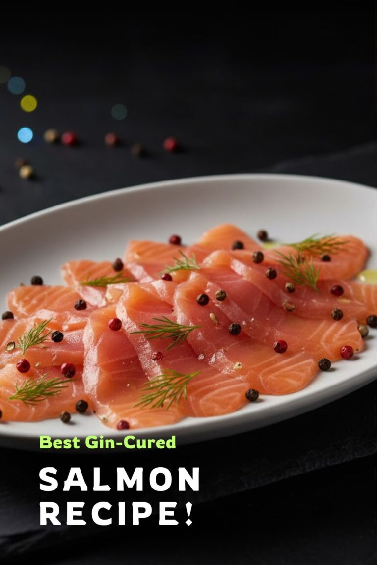 Easy Homemade Gin Cured Salmon Recipe Gravlax Style No Cooking 