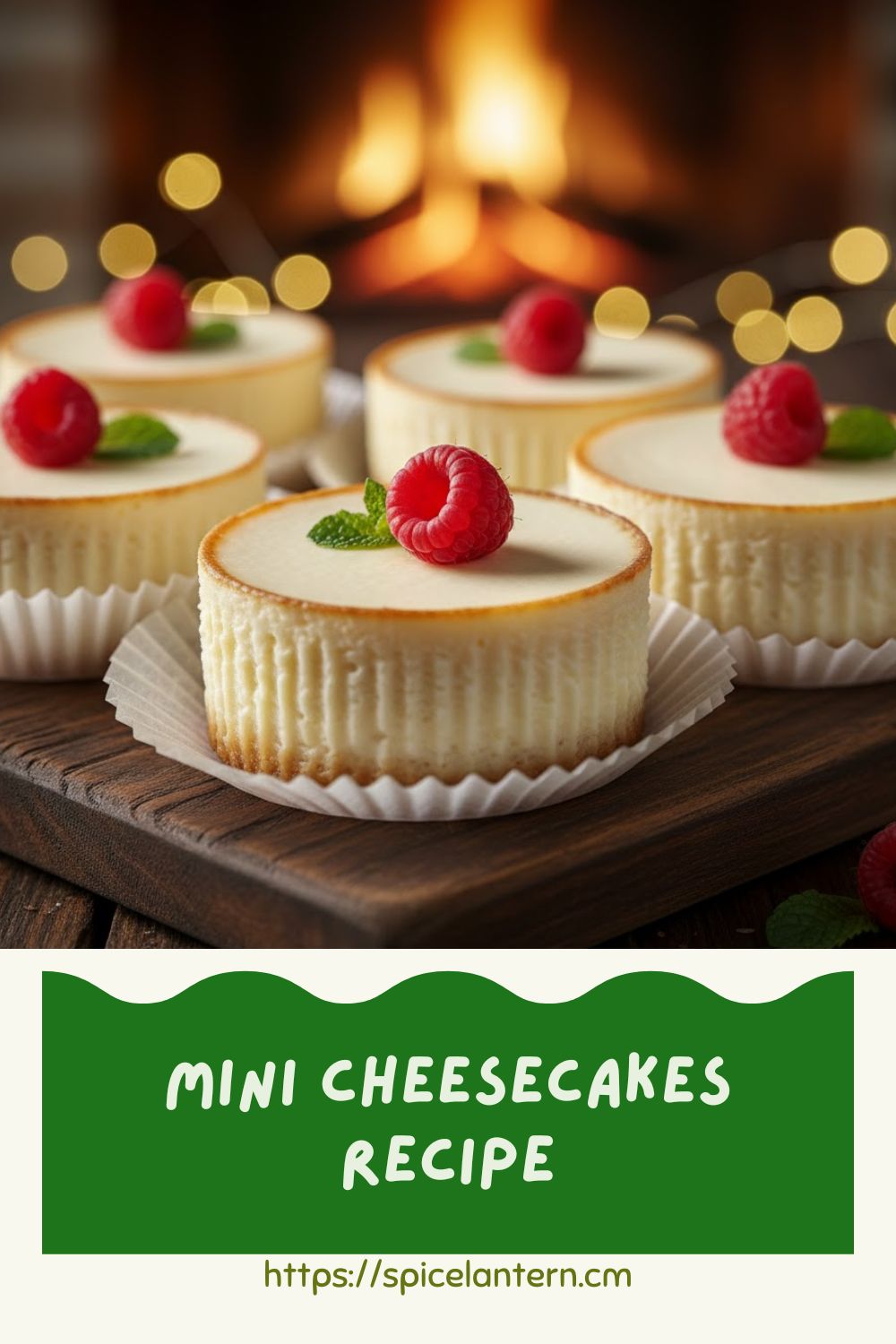 A close-up shot of several perfectly baked, smooth-topped mini cheesecakes in white liners, ready for topping, emphasizing their crack-free surface and golden crust.