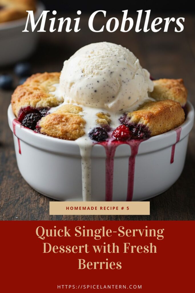Easy Individual Mini Cobblers The Ultimate Single Serving Dessert 