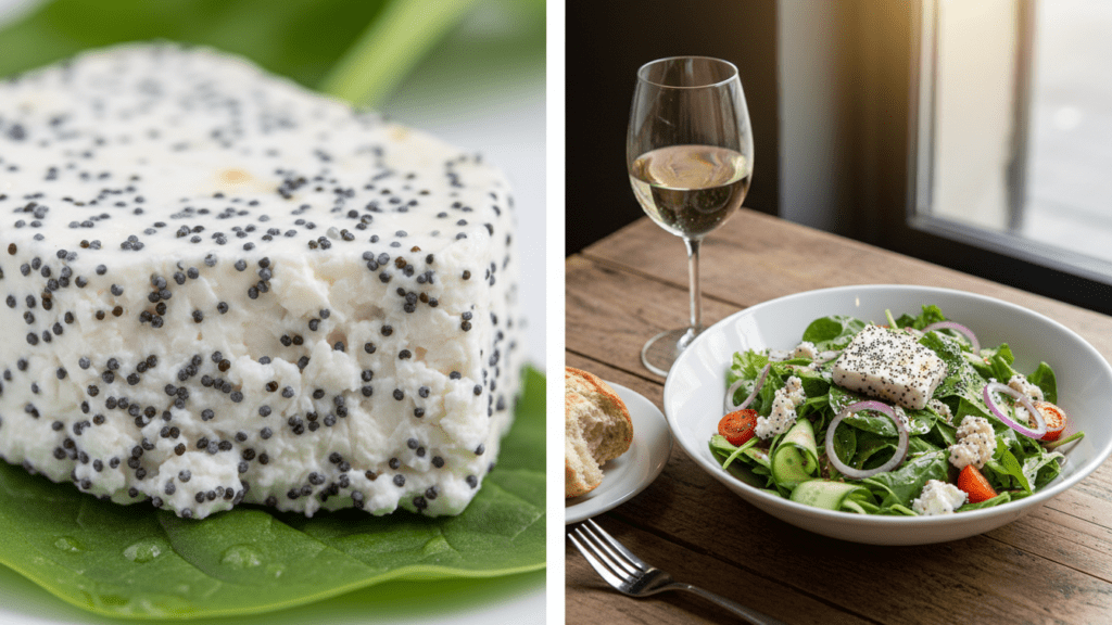 Close up and lifestyle shots of a finished strawberry spinach salad.
