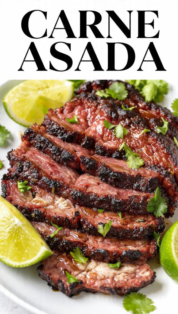 Raw ingredients for making a healthy authentic Mexican carne asada marinade.